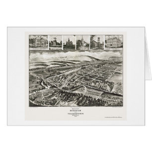 Cartão Burnham, mapa panorâmico do PA - 1906