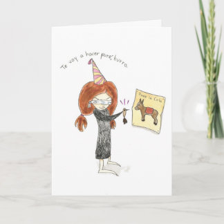 Cartão Burro Tarjeta de Cumpleaños