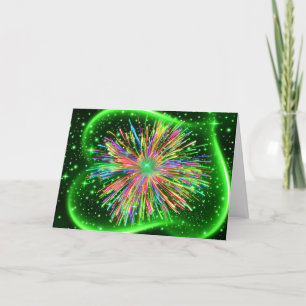 Cartão Burst Of Bright Light Greeting Card