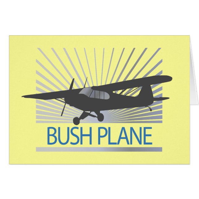 Cartão Bush Plane (Frente Horizontal)