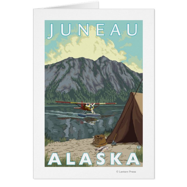 Cartão Bush Plane Fisheries - Juneau, Alasca (Frente)
