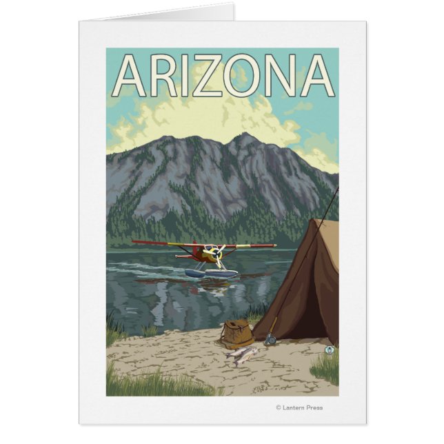 Cartão Bush Plane FisheriesArizona (Frente)