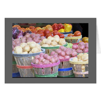 Cartão Bushels de Batata no mercado Jean Talon