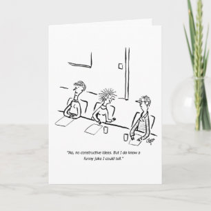 Cartão Business funny joke greeting card