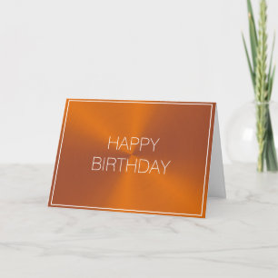 Cartão Business Orange Birthday