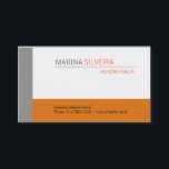 Cartão Business Orange Gray<br><div class="desc">Ideal nos papéis cintilante cinza ou branco</div>