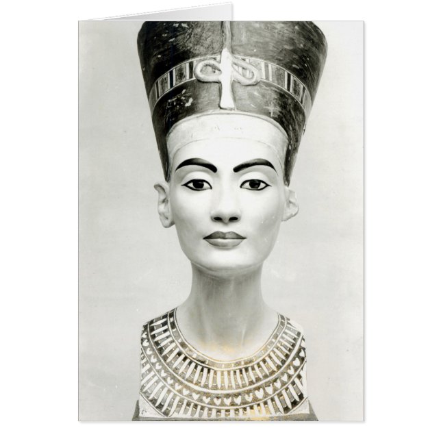 Cartão Busto da Rainha Nefertiti (Frente)