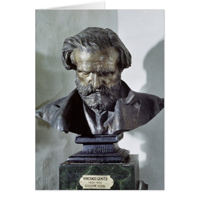 Cartão Busto de Giuseppe Verdi (Frente)