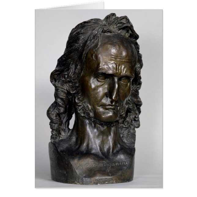 Cartão Busto de Nicolo Paganini 1830 (Frente)
