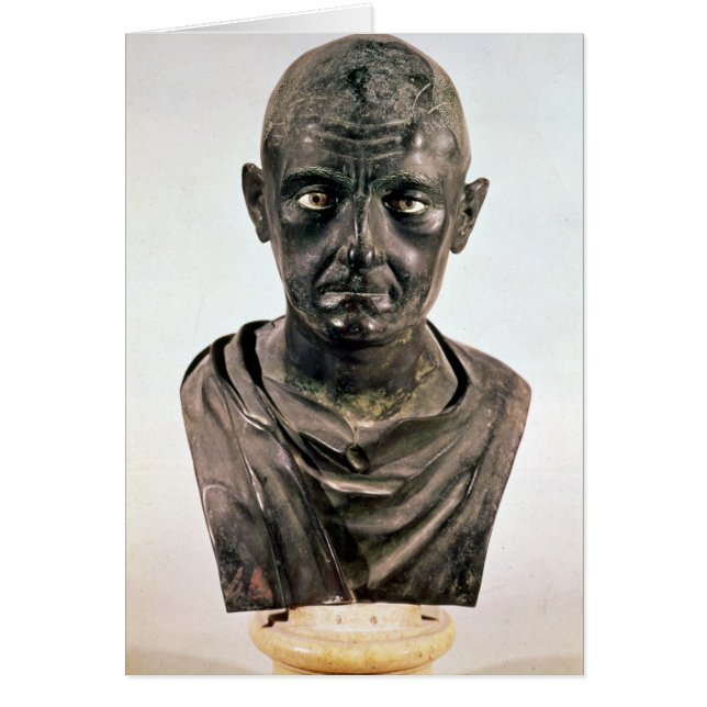 Cartão Busto de Publius Cornelius Scipio 'Africanus (Frente)