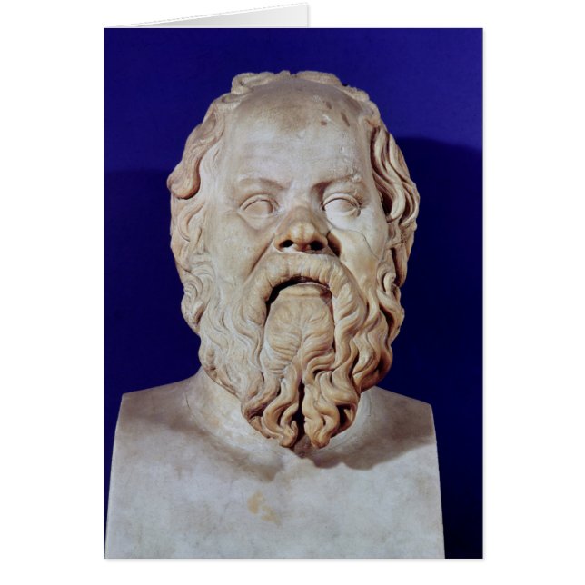 Cartão Busto de Sócrates (Frente)