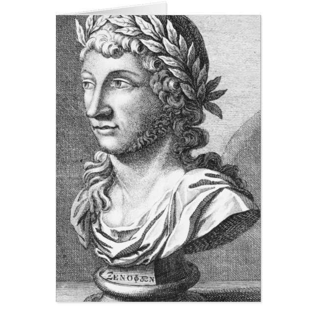 Cartão Busto de Xenophanes (Frente)