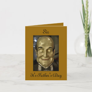 Cartão Butler Servant Waiter Maitre D Father's Day Card