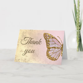 Cartão butterfly design thank you