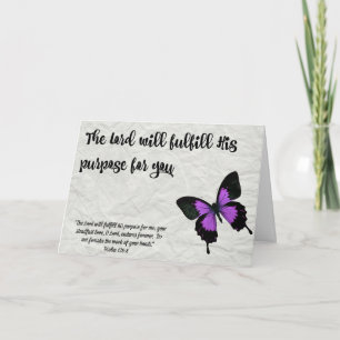Cartão Butterfly Graduation Card-The Lord's Purpose