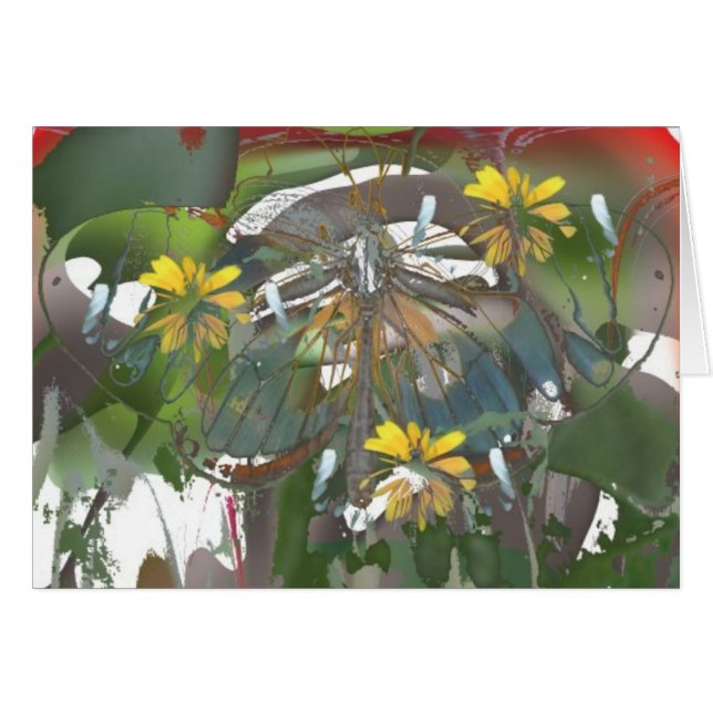 Cartão butterflygarden (Frente horizontal)