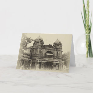 Cartão Buxton Opera House sepia blank greetings card