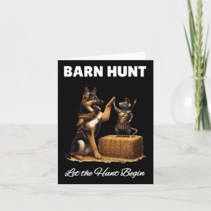 Cartão Byrn Hunt Lover - Rato Guerreiro E Shep Alemão