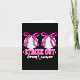Cartão Bysebyll Breast Strike Out Breast Cancer Sensibenc