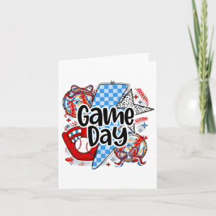 Cartão Bysebyll Coquette Game Day Retro Tis The Season Ch
