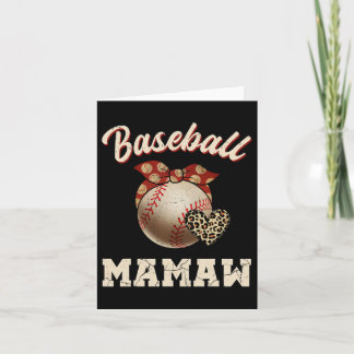 Cartão Bysebyll Mamaw Byndana Leopard Heart Fãs da Mãe