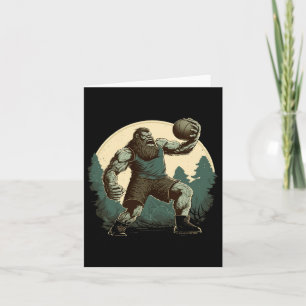 Cartão Bysketbyll Bigfoot Sasquatch Byller Fun Bysketbyll