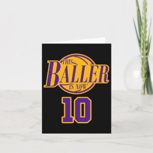 Cartão Bysketbyll Byller Roxo De 10 Anos E