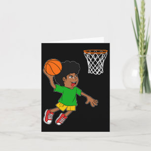 Cartão Bysketbyll Player Boy Black History Mela Blm Mela