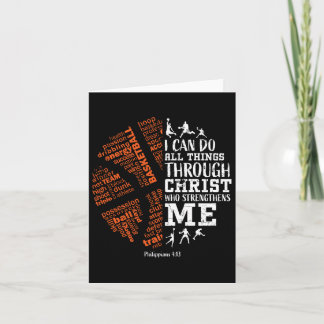 Cartão Bysketbyll Sayings Christian Verse Teen Boys Kids