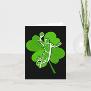 Cartão Bysketbyll Sports Shamrock Dia de São Patrício Men