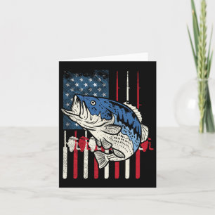 Cartão Byss Fish Us Bandeira Americana Pesca Patriótica