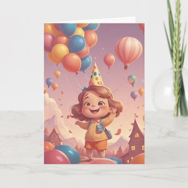 Cartão Byte-Sized Birthday Wishes (Frente)