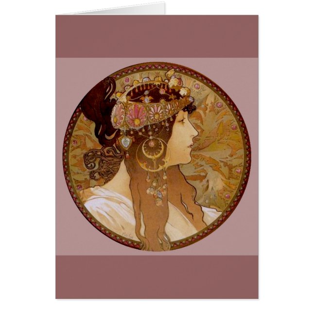 Cartão Byzantine Brunette, 1897 (Frente)