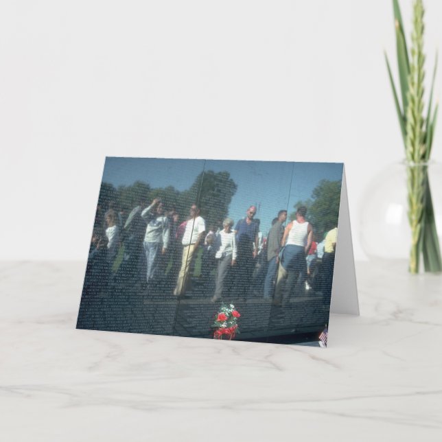 Cartão C.C. de Washington da parede dos veteranos de (Frente)