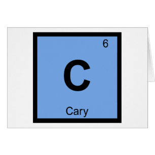 Cartão C - Cary Carolina do Norte Química Tabela Periódic