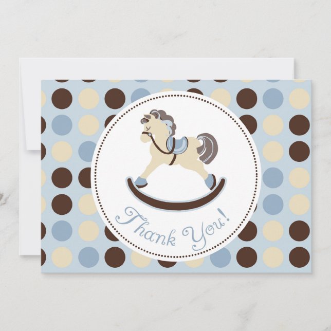 Cartão C do menino TY do cavalo de balanço (Frente)