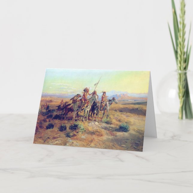 Cartão C M Russell "The Scout" (Frente)