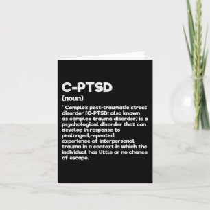 Cartão C-ptsd Definição Sensibilização para o Estresse Me