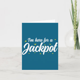 Cartão Cá Cassino Hilário Eu Sou Apostador Jackpot Aqui