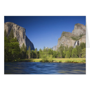 Cartão CA, Parque Nacional de Yosemite, vista do vale com