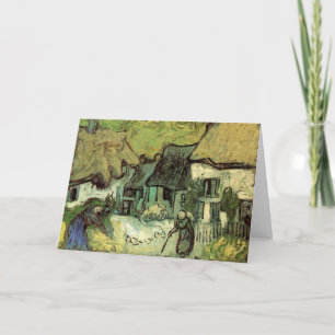 Cartão Cabanas de Colmo em Jorgus por Vincent van Gogh