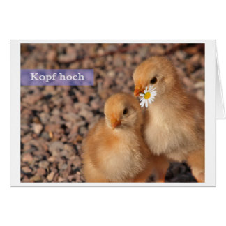 Cartão Cabeça alto