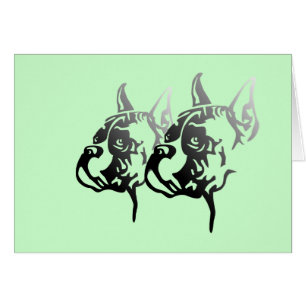 Cartão Cabeça cortada no Boxer