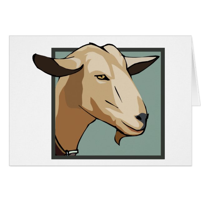 Cartão Cabeça da cabra (Frente Horizontal)