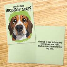 Cabeça de Beagle de desenho animado fofo Feliz Ani