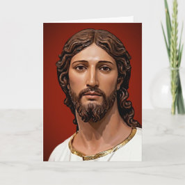 Cartão Cabeça de Cristo por Mark Edward Westerfield após