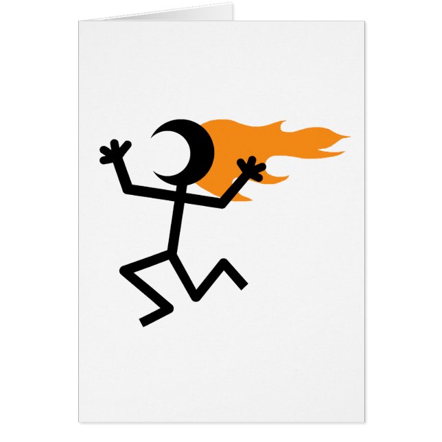 Cartão Cabeça de Flaming (Frente)