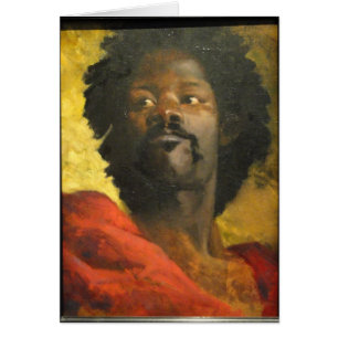Cartão Cabeça de uma amarração por Henri Regnault