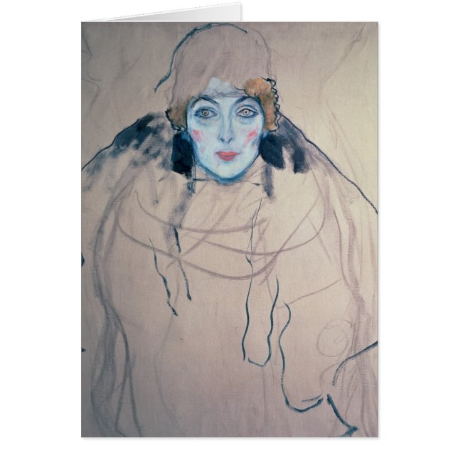 Cartão Cabeça de uma mulher (Frente)