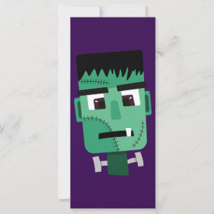Cartão Cabeça do Monstro de Frankenstein